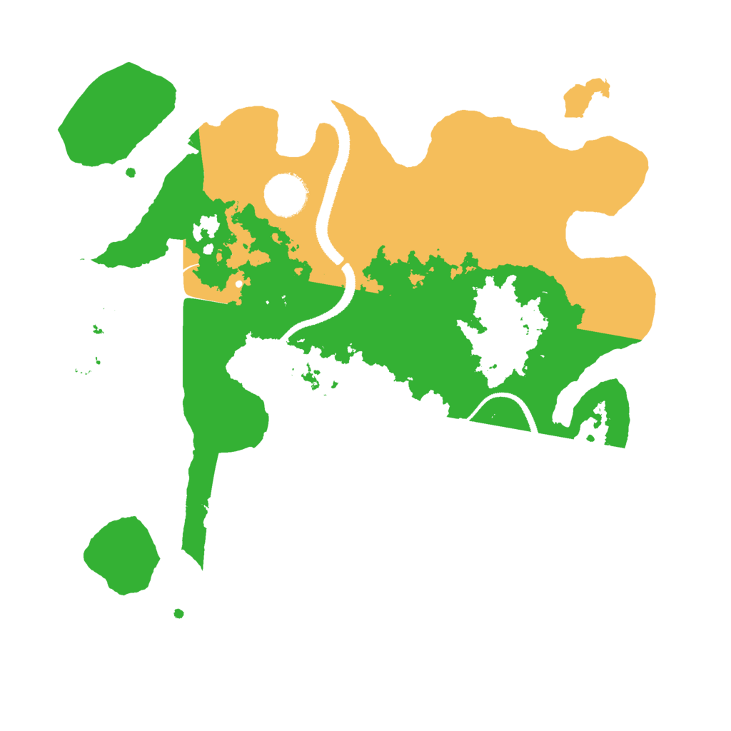 Biome Rust Map: Procedural Map, Size: 3000, Seed: 19687