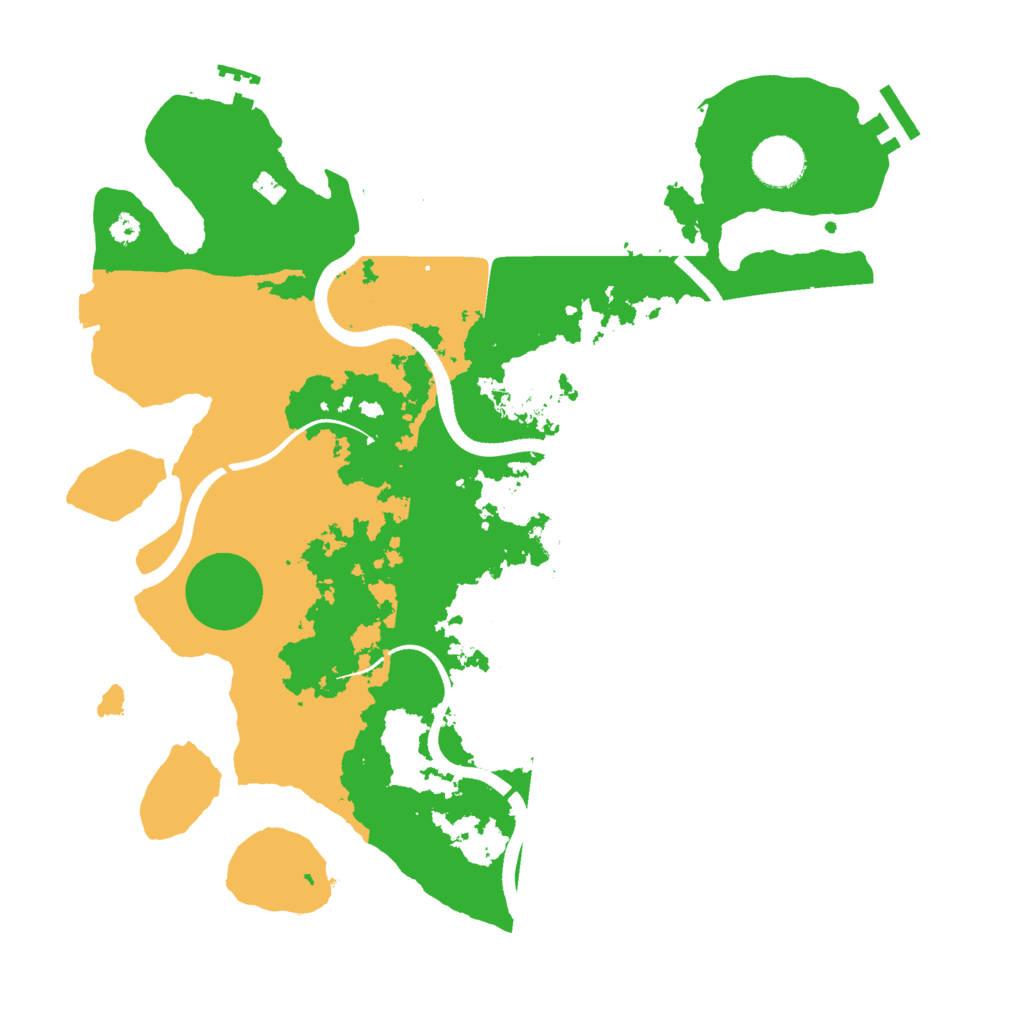 Biome Rust Map: Procedural Map, Size: 3500, Seed: 1304469032