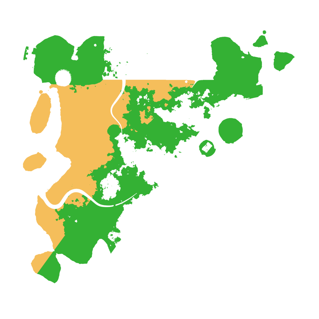 Biome Rust Map: Procedural Map, Size: 3500, Seed: 11235813