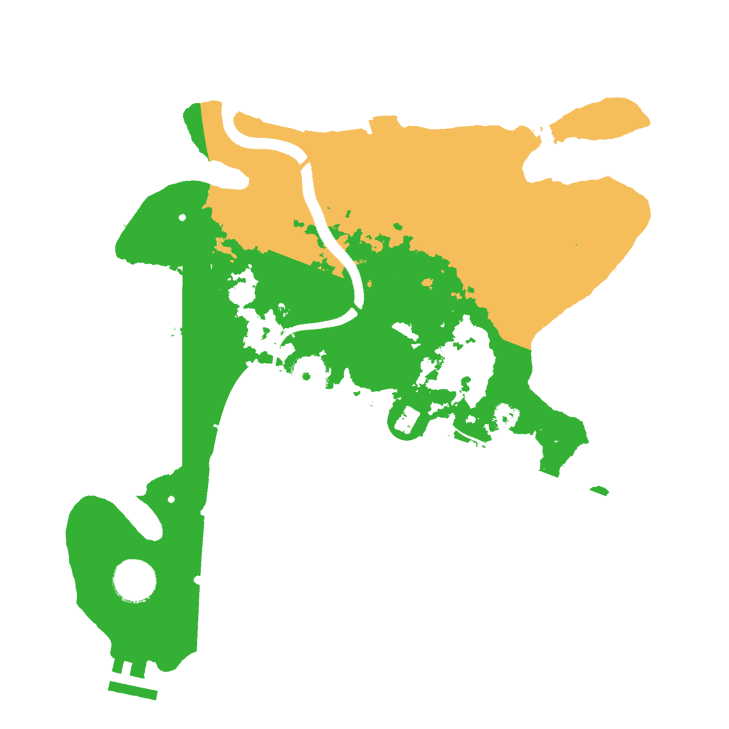 Biome Rust Map: Procedural Map, Size: 3000, Seed: 13101983