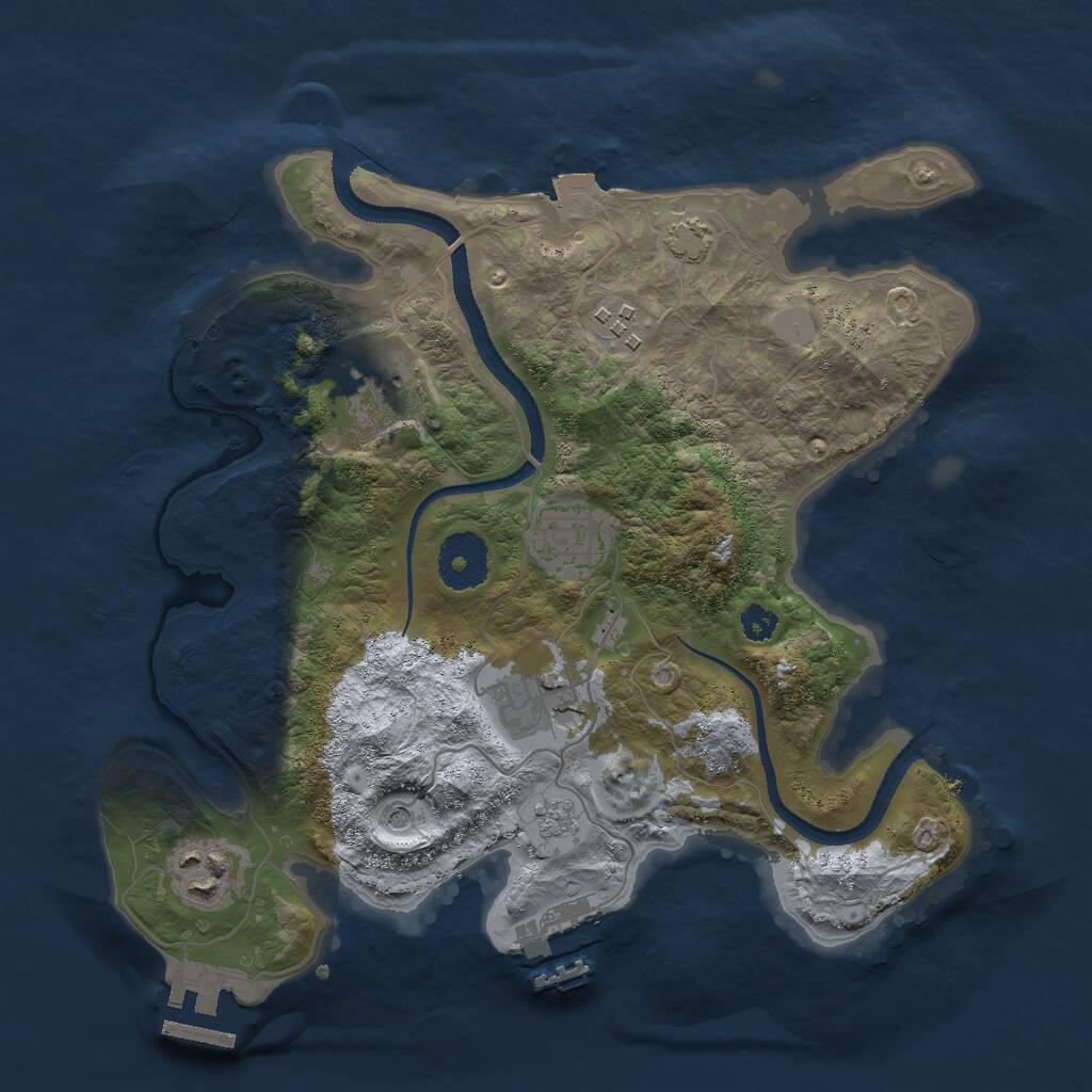 Rust Map: Procedural Map, Size: 3000, Seed: 13101983, 11 Monuments