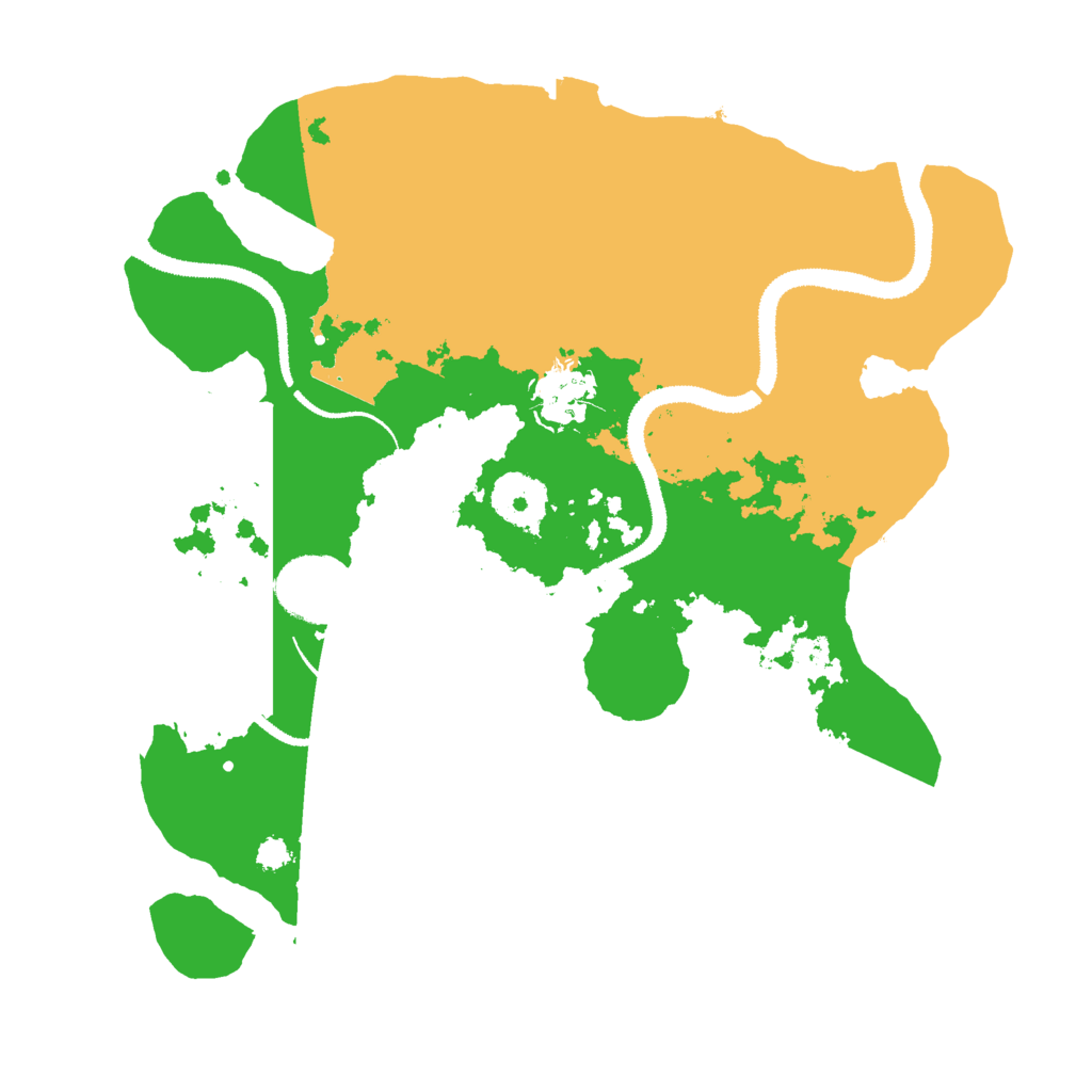 Biome Rust Map: Procedural Map, Size: 3000, Seed: 93961