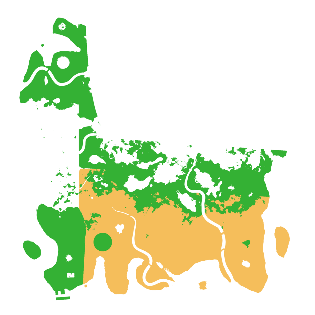 Biome Rust Map: Procedural Map, Size: 4500, Seed: 1010