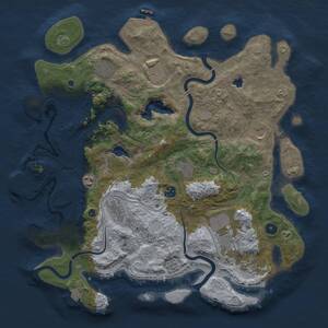 Thumbnail Rust Map: Procedural Map, Size: 4250, Seed: 1210282120, 16 Monuments