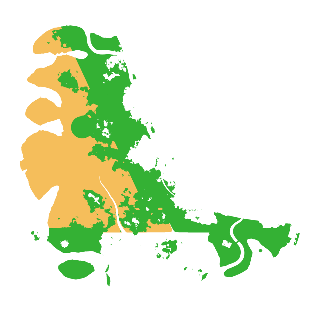 Biome Rust Map: Procedural Map, Size: 3700, Seed: 2070967313