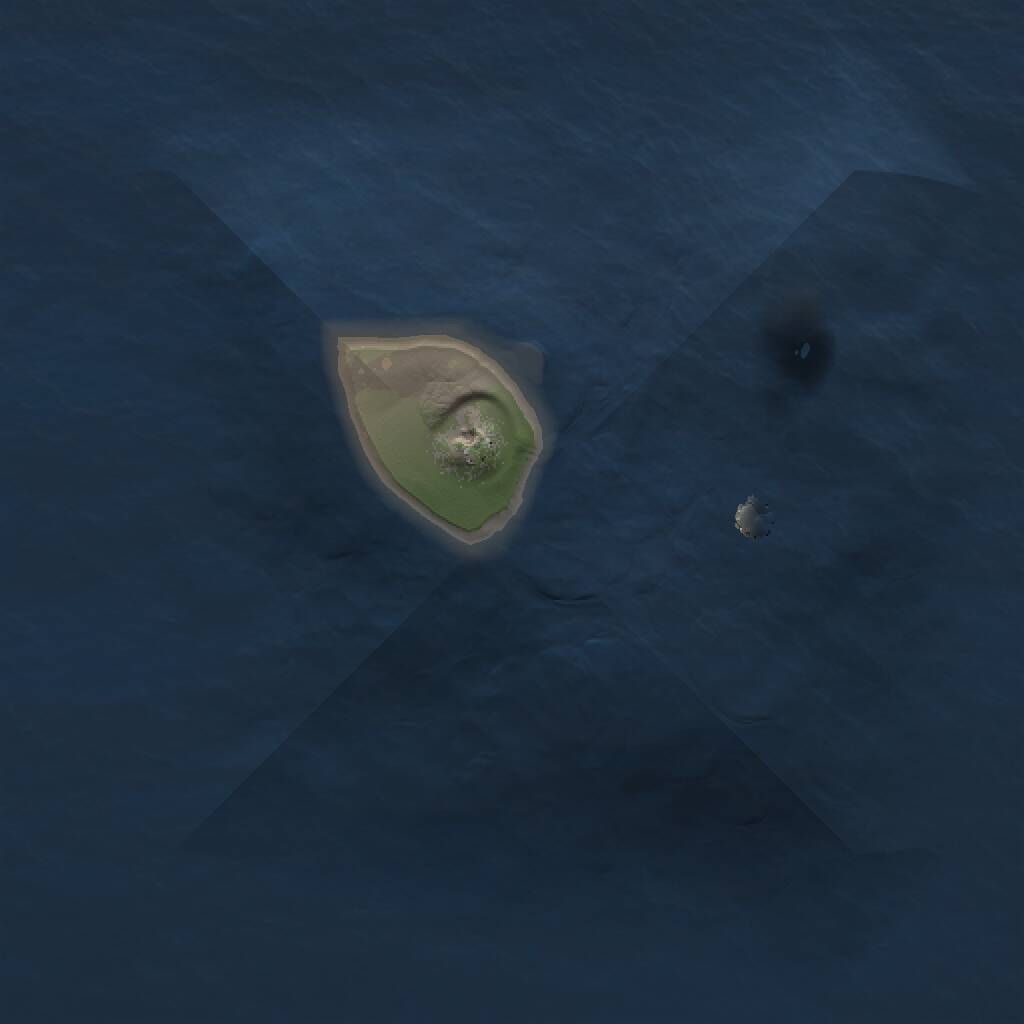 Rust Map: Procedural Map, Size: 1000, Seed: 372463123, 1 Monuments