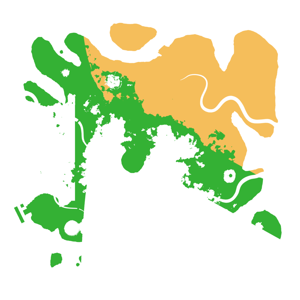 Biome Rust Map: Procedural Map, Size: 3500, Seed: 210946082