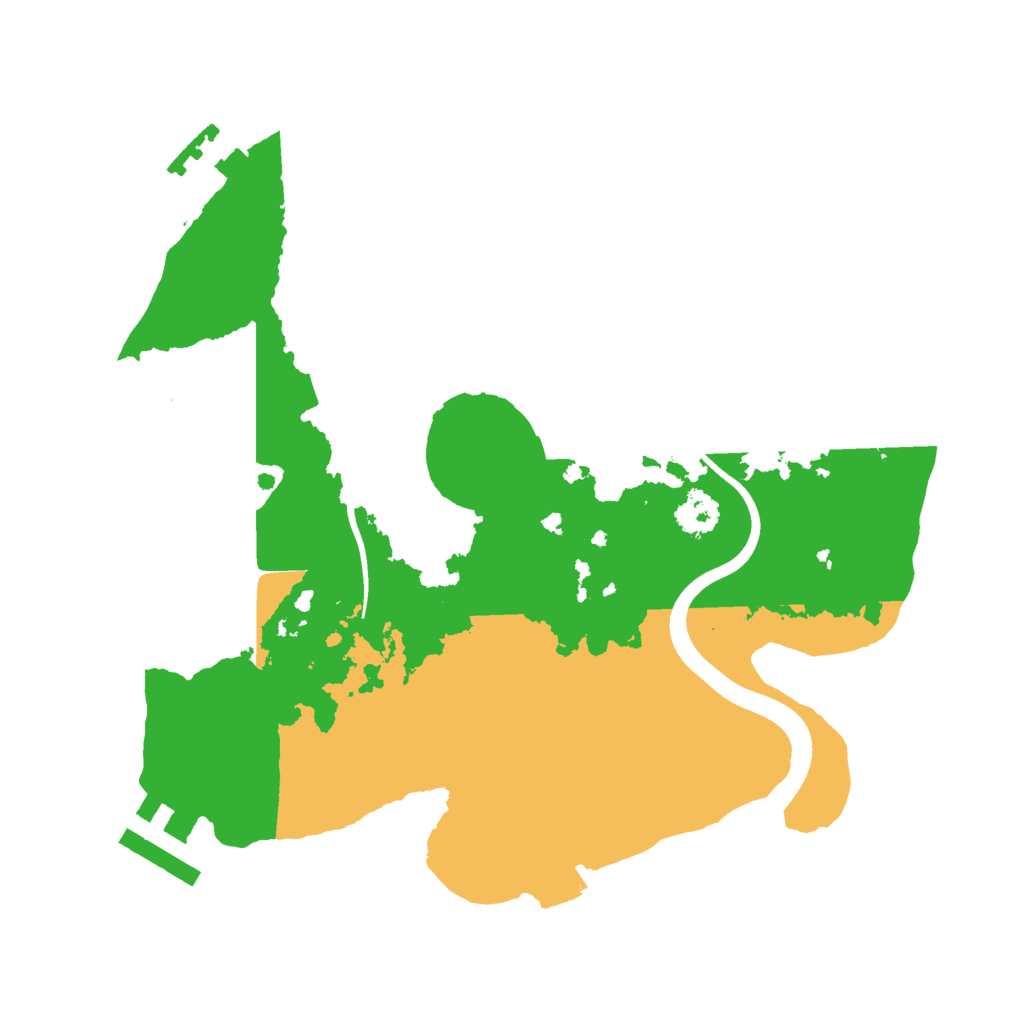 Biome Rust Map: Procedural Map, Size: 2400, Seed: 11111