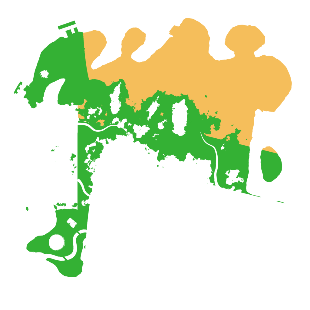 Biome Rust Map: Procedural Map, Size: 3500, Seed: 295597642