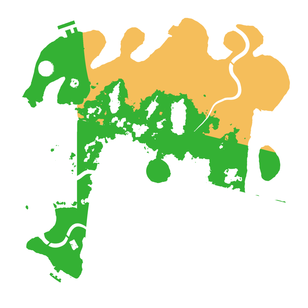 Biome Rust Map: Procedural Map, Size: 3500, Seed: 295597642