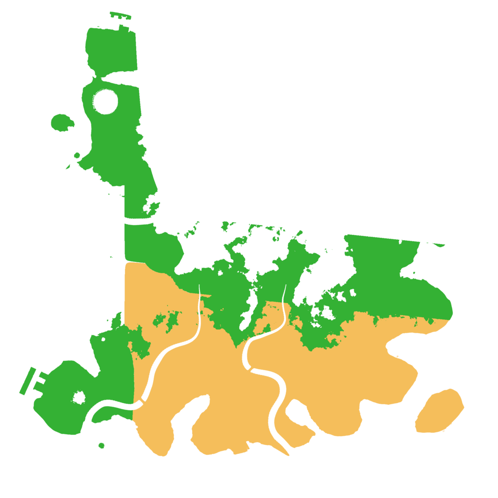 Biome Rust Map: Procedural Map, Size: 3500, Seed: 11894