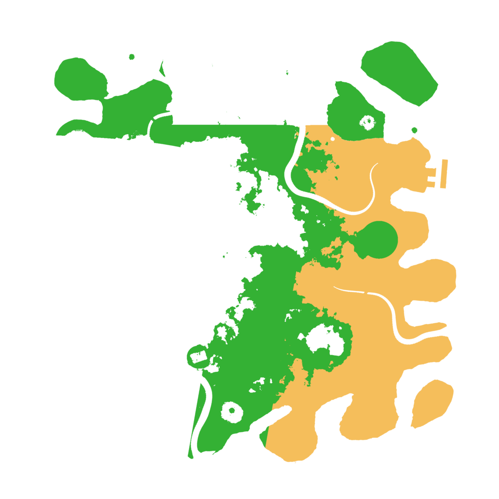 Biome Rust Map: Procedural Map, Size: 3500, Seed: 2099626077