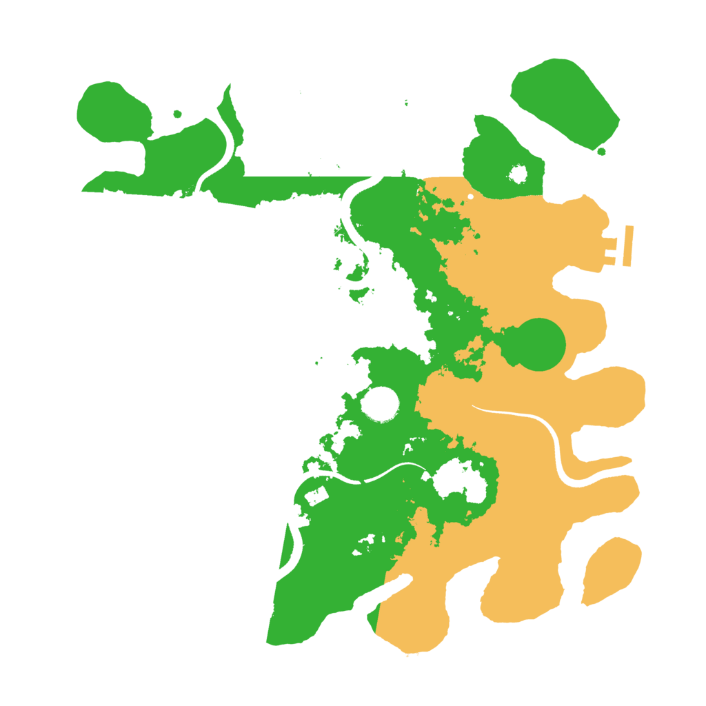 Biome Rust Map: Procedural Map, Size: 3500, Seed: 2099626077
