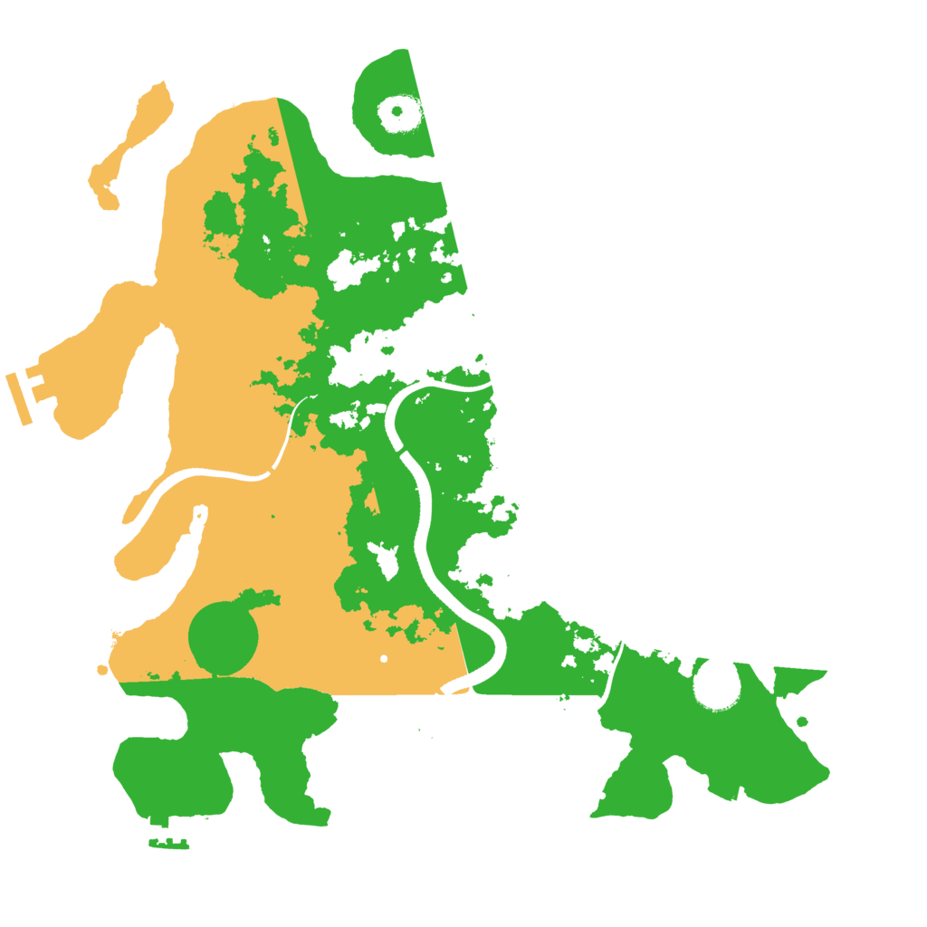 Biome Rust Map: Procedural Map, Size: 3500, Seed: 351345