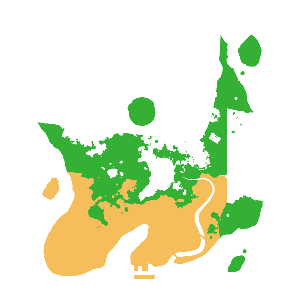 Biome Rust Map: Procedural Map, Size: 3000, Seed: 15992