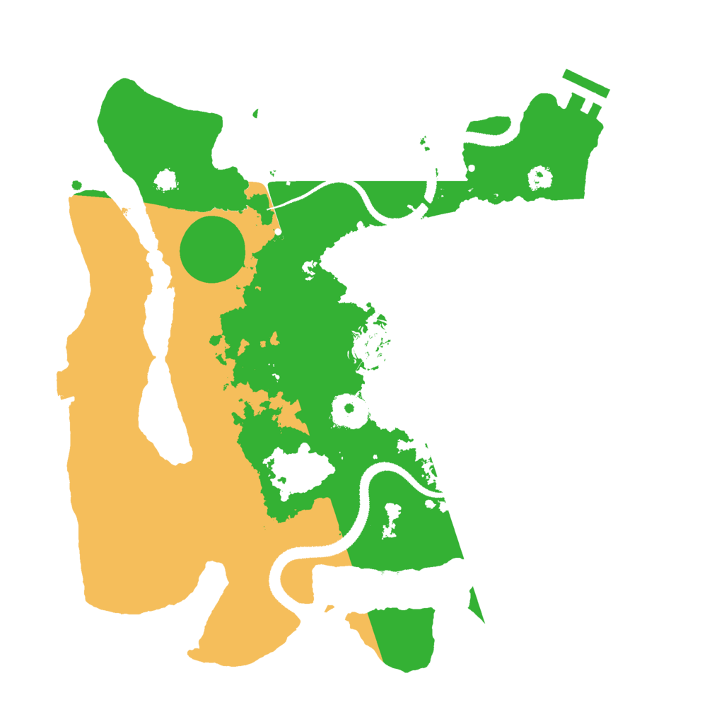 Biome Rust Map: Procedural Map, Size: 3000, Seed: 2120279101