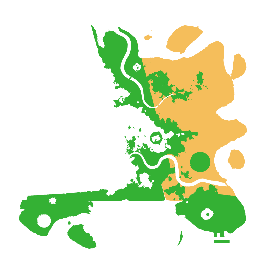 Biome Rust Map: Procedural Map, Size: 3500, Seed: 1705926836