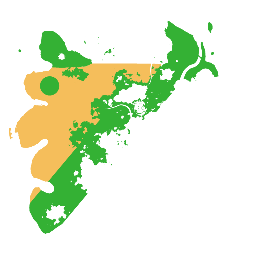 Biome Rust Map: Procedural Map, Size: 3500, Seed: 1097270074