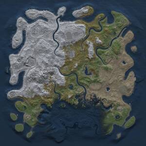 Thumbnail Rust Map: Procedural Map, Size: 5000, Seed: 1173122958, 16 Monuments