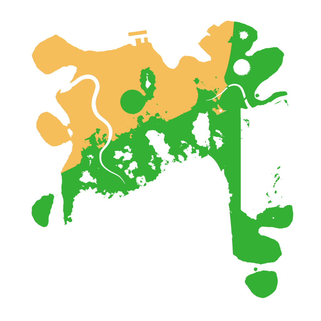 Biome Rust Map: Procedural Map, Size: 3500, Seed: 197965837