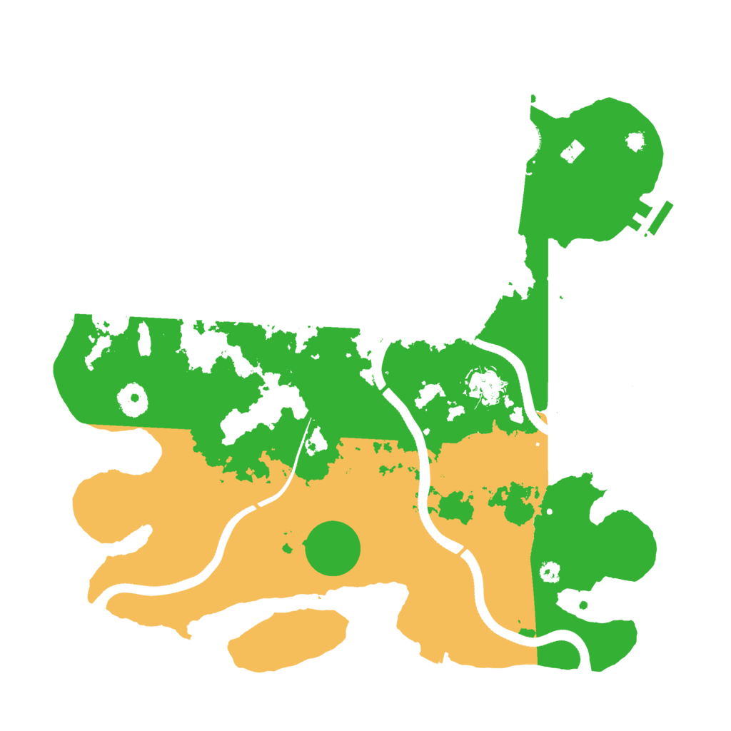 Biome Rust Map: Procedural Map, Size: 3500, Seed: 652303228