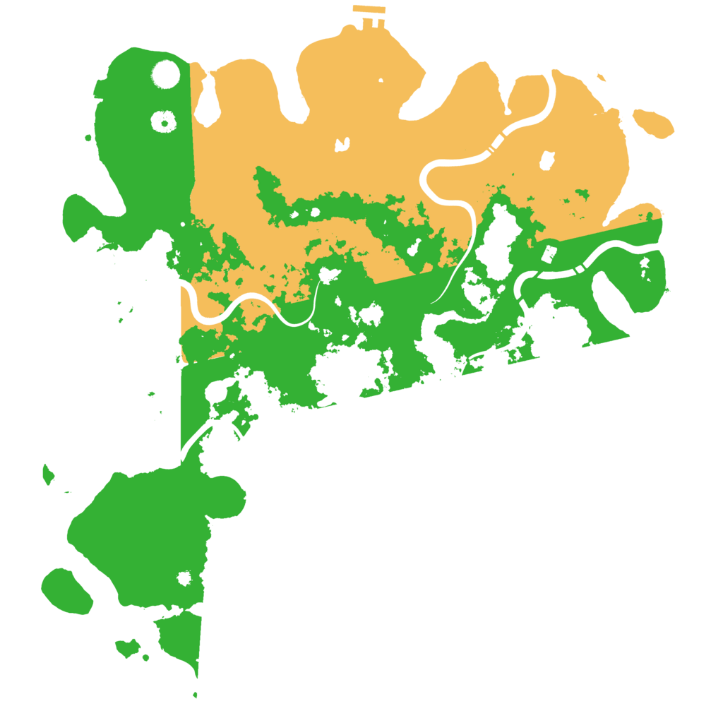 Biome Rust Map: Procedural Map, Size: 4500, Seed: 746601263