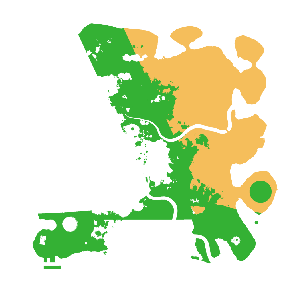 Biome Rust Map: Procedural Map, Size: 3500, Seed: 519804248