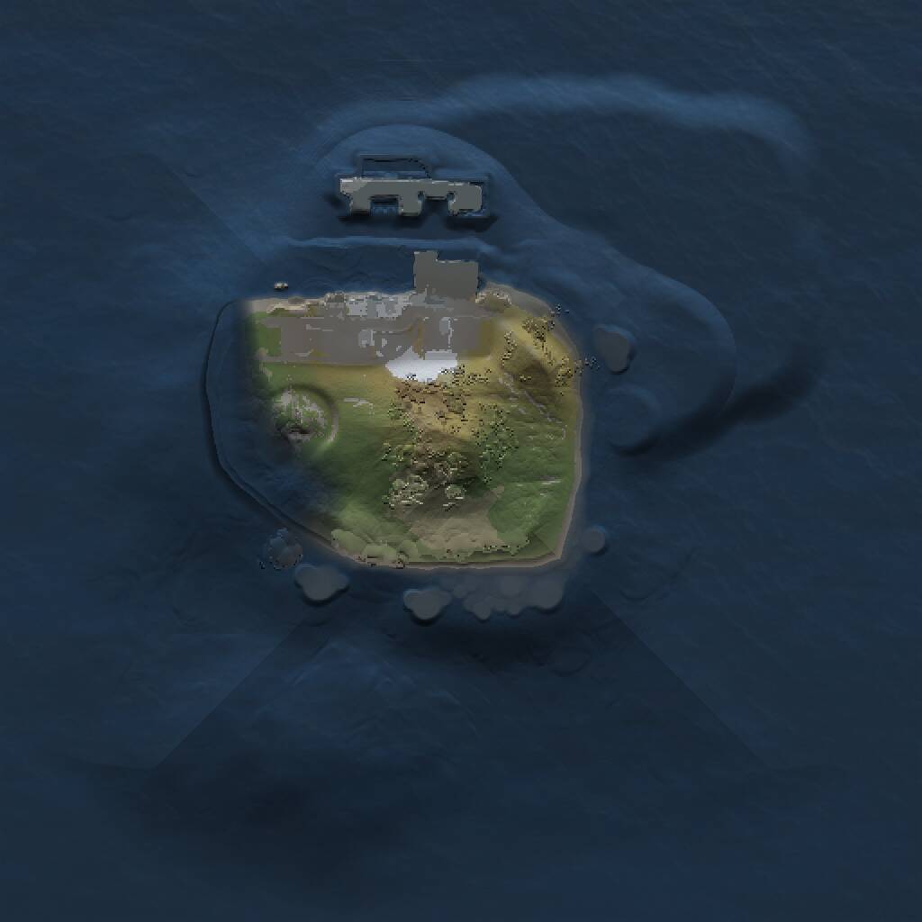 Rust Map: Procedural Map, Size: 1000, Seed: 225687722, 2 Monuments