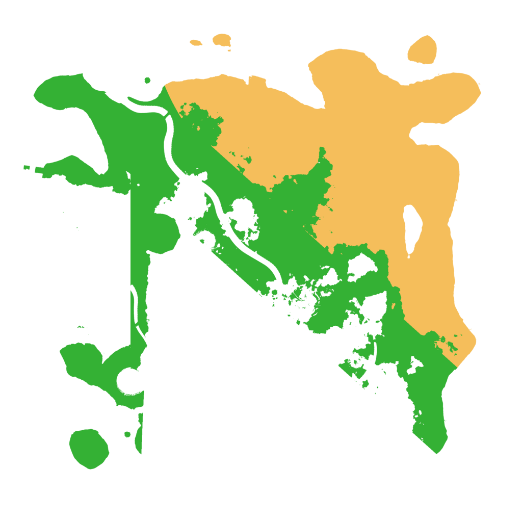 Biome Rust Map: Procedural Map, Size: 3500, Seed: 986391