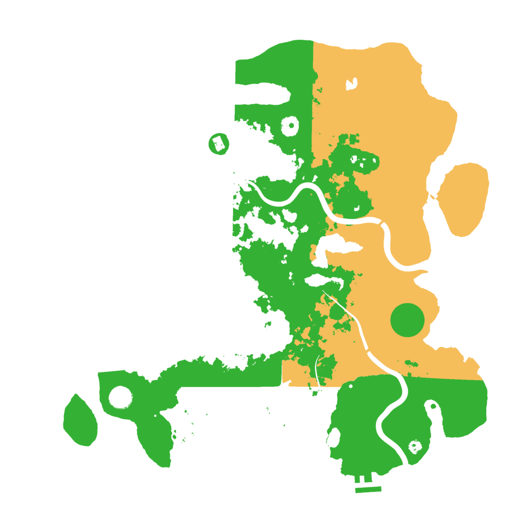 Biome Rust Map: Procedural Map, Size: 4000, Seed: 2019649151