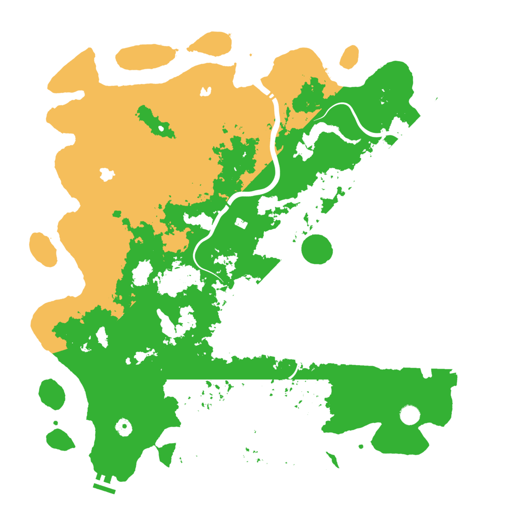 Biome Rust Map: Procedural Map, Size: 4500, Seed: 563013116
