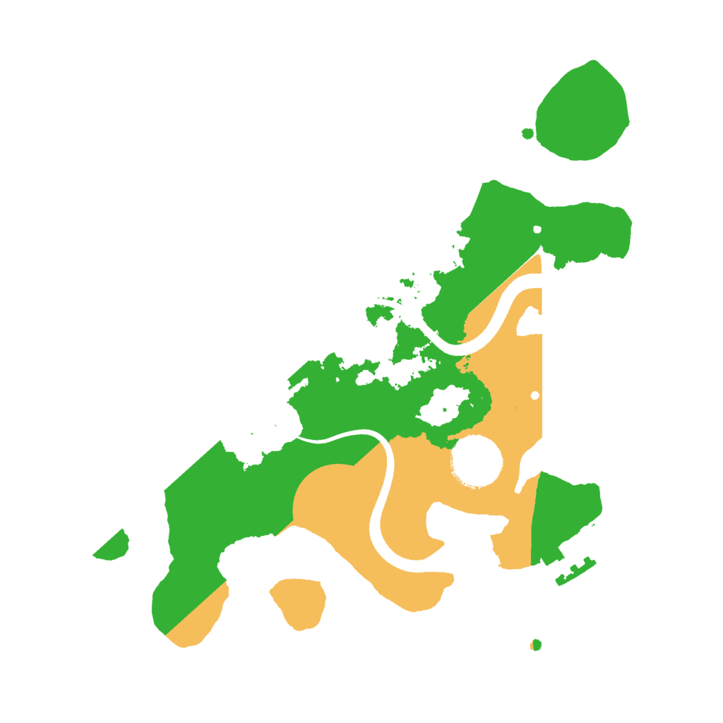 Biome Rust Map: Procedural Map, Size: 2500, Seed: 1663028872