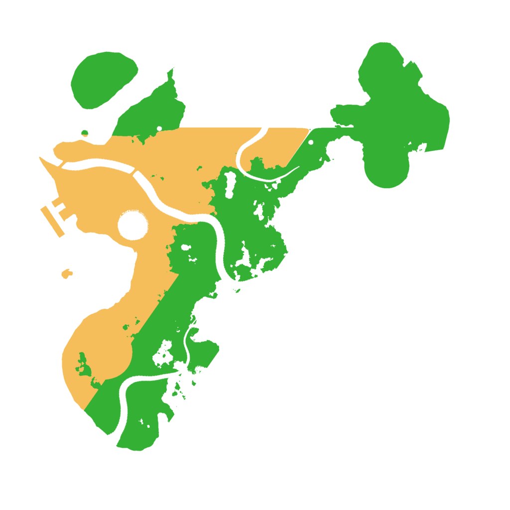 Biome Rust Map: Procedural Map, Size: 3000, Seed: 145345235