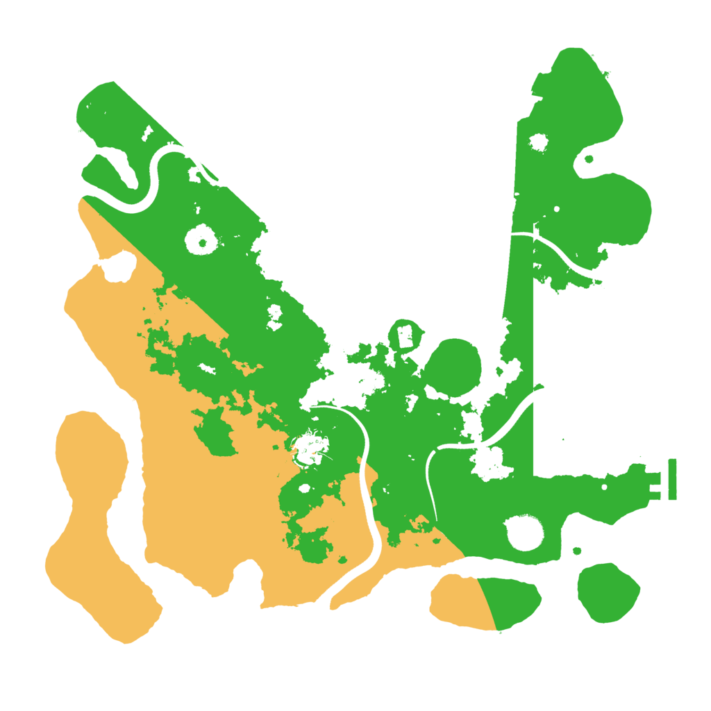 Biome Rust Map: Procedural Map, Size: 3500, Seed: 1353205206