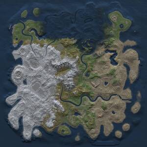 Thumbnail Rust Map: Procedural Map, Size: 5000, Seed: 1149082798, 16 Monuments