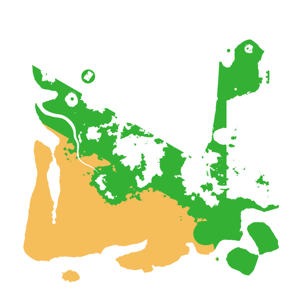 Biome Rust Map: Procedural Map, Size: 3500, Seed: 502764697