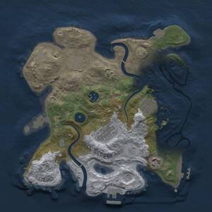 Thumbnail Rust Map: Procedural Map, Size: 3000, Seed: 43000, 12 Monuments