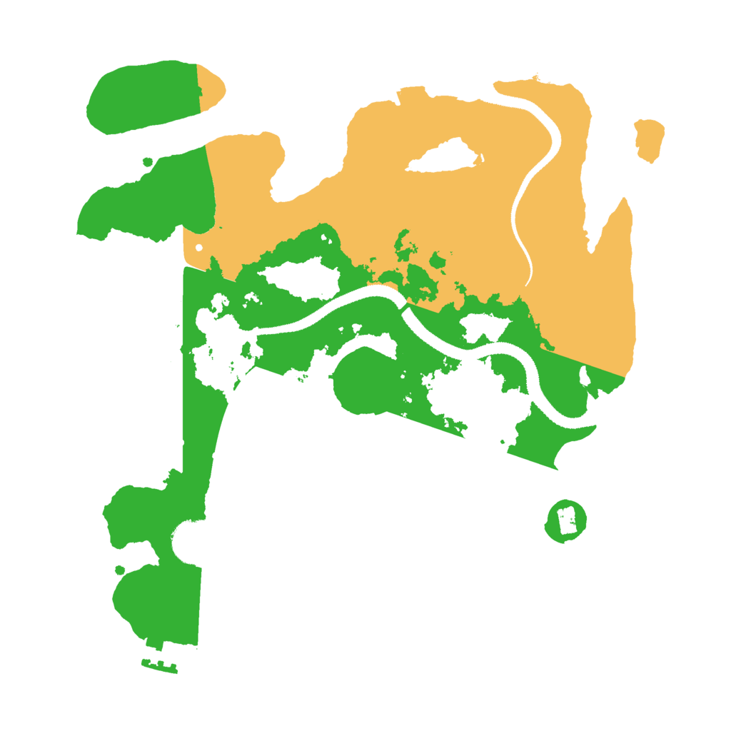 Biome Rust Map: Procedural Map, Size: 3000, Seed: 64185514