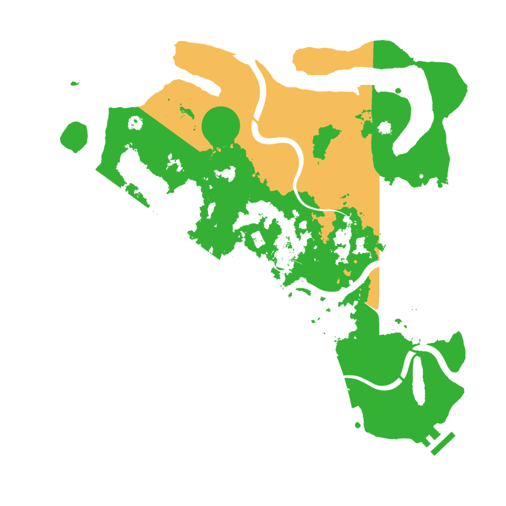 Biome Rust Map: Procedural Map, Size: 3500, Seed: 85939033