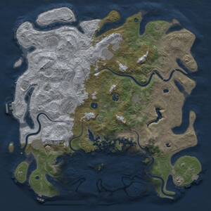 Thumbnail Rust Map: Procedural Map, Size: 4750, Seed: 10102025, 16 Monuments