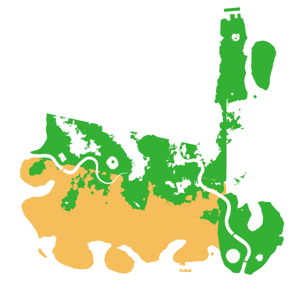 Biome Rust Map: Procedural Map, Size: 3800, Seed: 122819313