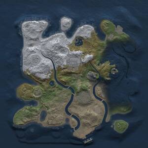 Thumbnail Rust Map: Procedural Map, Size: 2700, Seed: 352916, 10 Monuments
