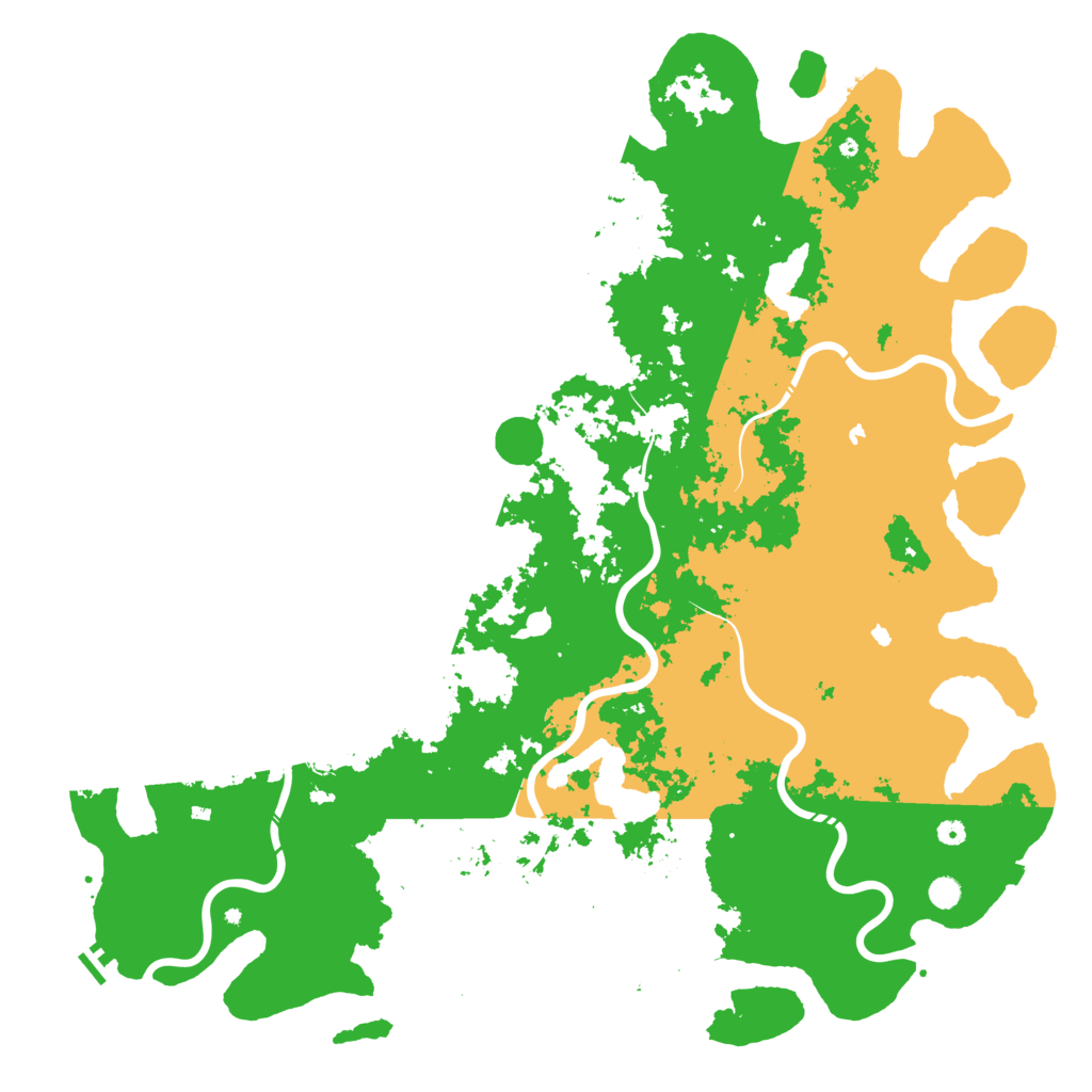 Biome Rust Map: Procedural Map, Size: 6000, Seed: 929901280