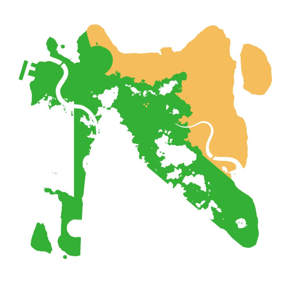 Biome Rust Map: Procedural Map, Size: 3000, Seed: 831520943