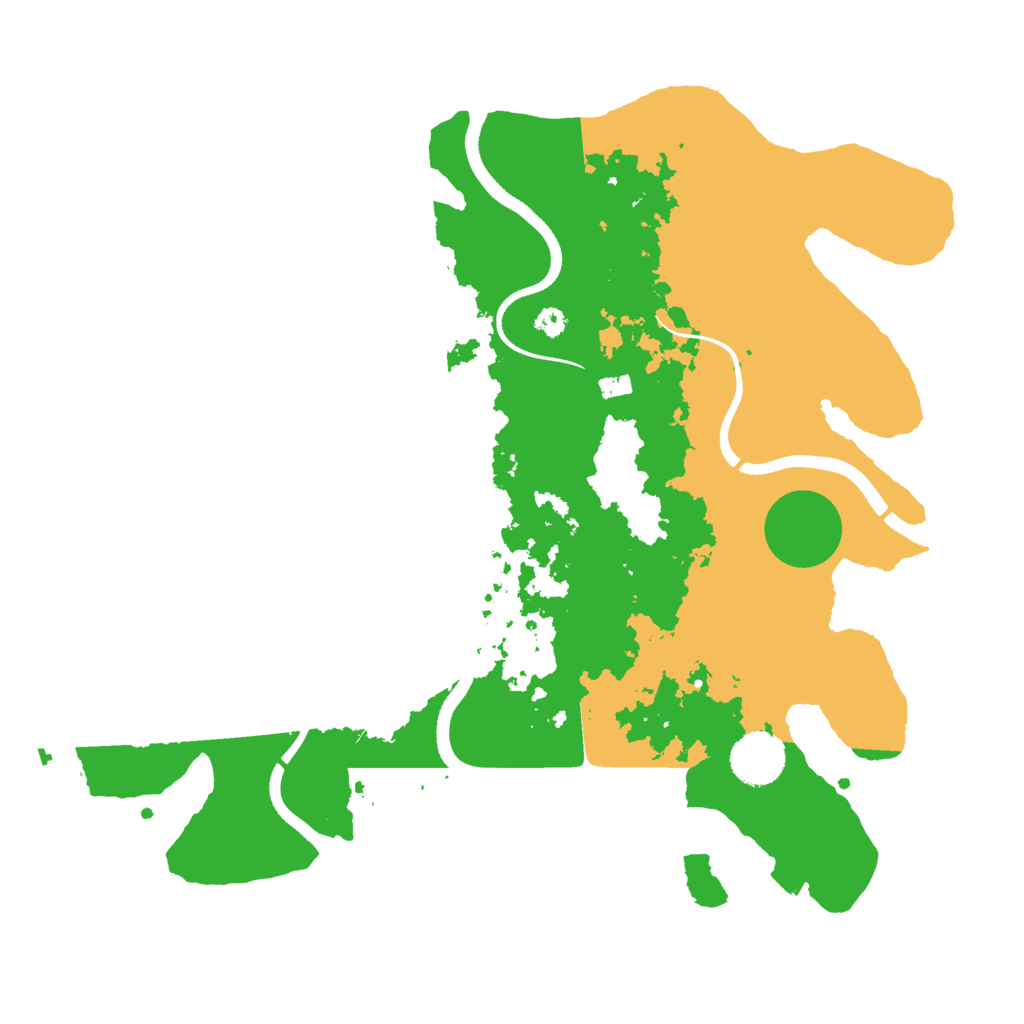 Biome Rust Map: Procedural Map, Size: 3500, Seed: 1318131613