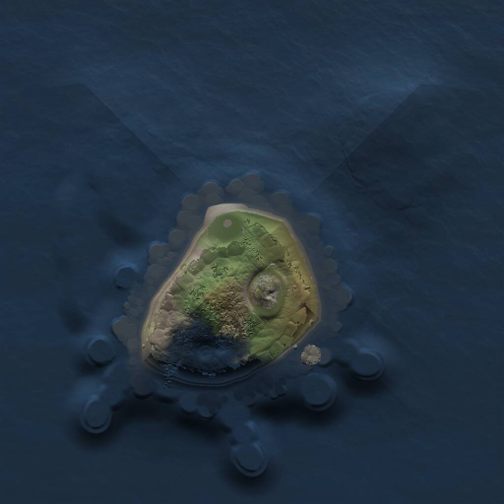 Rust Map: Procedural Map, Size: 1000, Seed: 1027916789, 1 Monuments