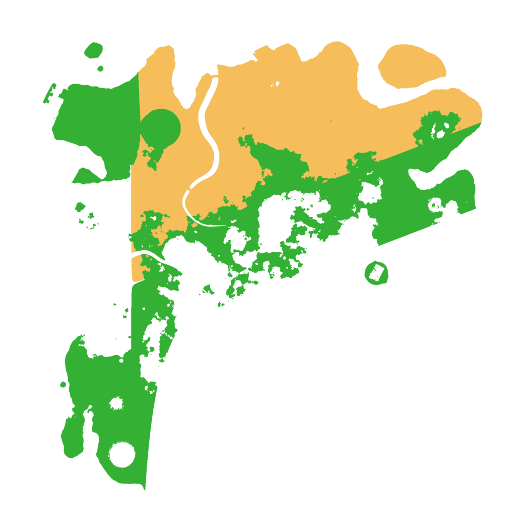 Biome Rust Map: Procedural Map, Size: 3600, Seed: 658265615