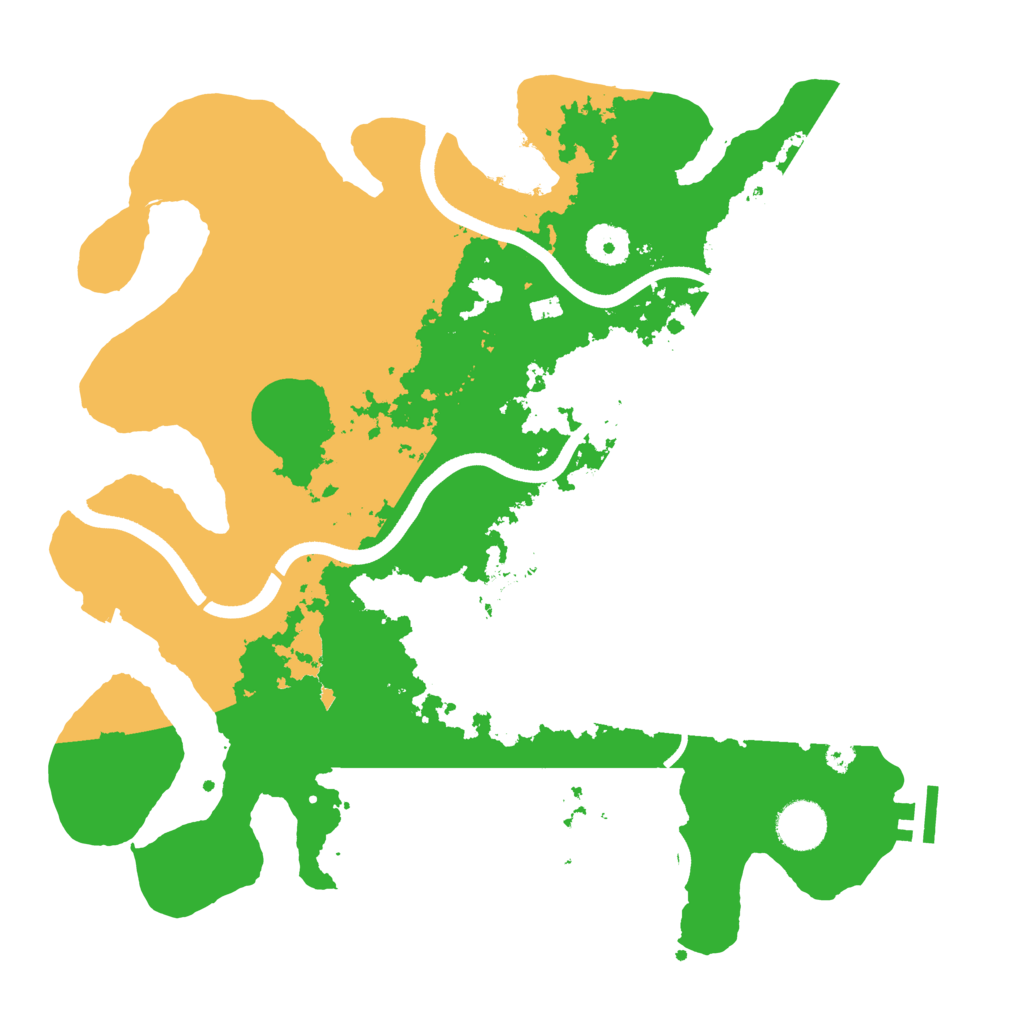 Biome Rust Map: Procedural Map, Size: 3600, Seed: 840890714