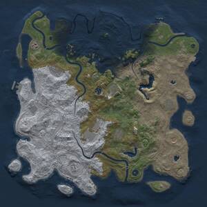 Thumbnail Rust Map: Procedural Map, Size: 4800, Seed: 467907158, 17 Monuments