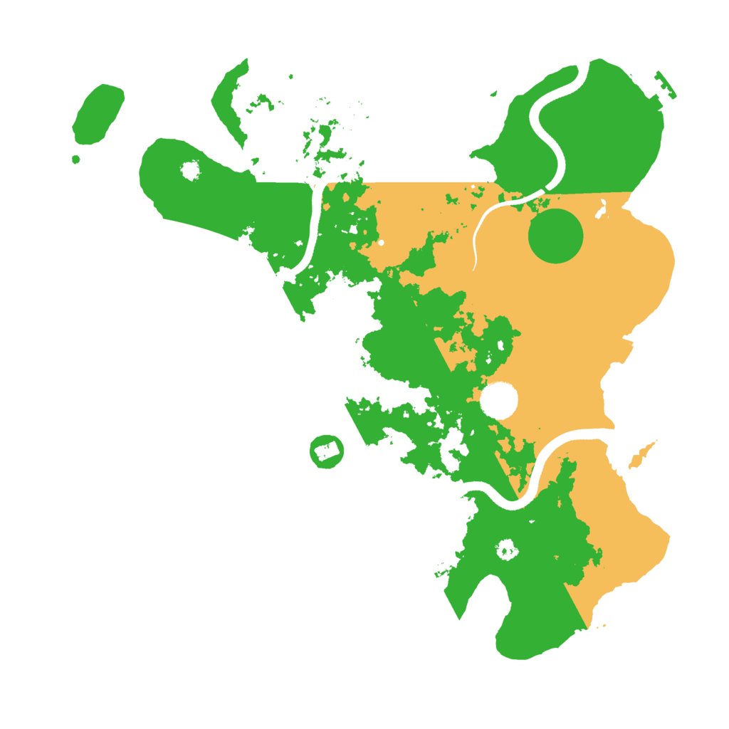 Biome Rust Map: Procedural Map, Size: 3500, Seed: 261869714